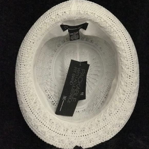INC Fedora (white) Ladies Spring Hat - Picture 2 of 4